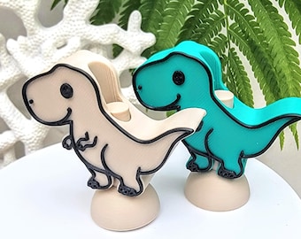 Dino Straw Topper | 3D Printed Straw Toppers | PLA | Holiday and Seasonal Drink Accessories | Cute Reusable Cup Decor | Stanley Cup