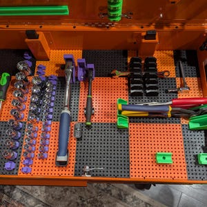 Toolgrid base boards for US General 5 drawer mechanics cart