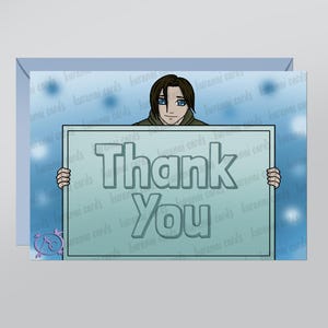 Merci carte de voeux numérique anime imprimable