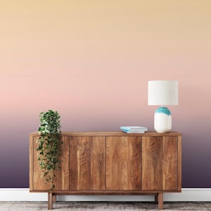 Boho Sunrise Ombre Wallpaper - Peel and Stick Wallpaper - Home Decor Wallpaper - WW2242
