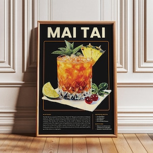 Vintage Mai Tai Poster