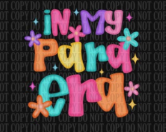 Preppy Para Era PNG: Paraprofessional Back To School Design (Digital Download