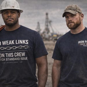 Oilfield Crew T-shirt – No Weak Links, Texas Roughneck Apparel