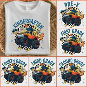 Back to School PNG Bundle: Truck, Kindergarten Dude (Digital Download)