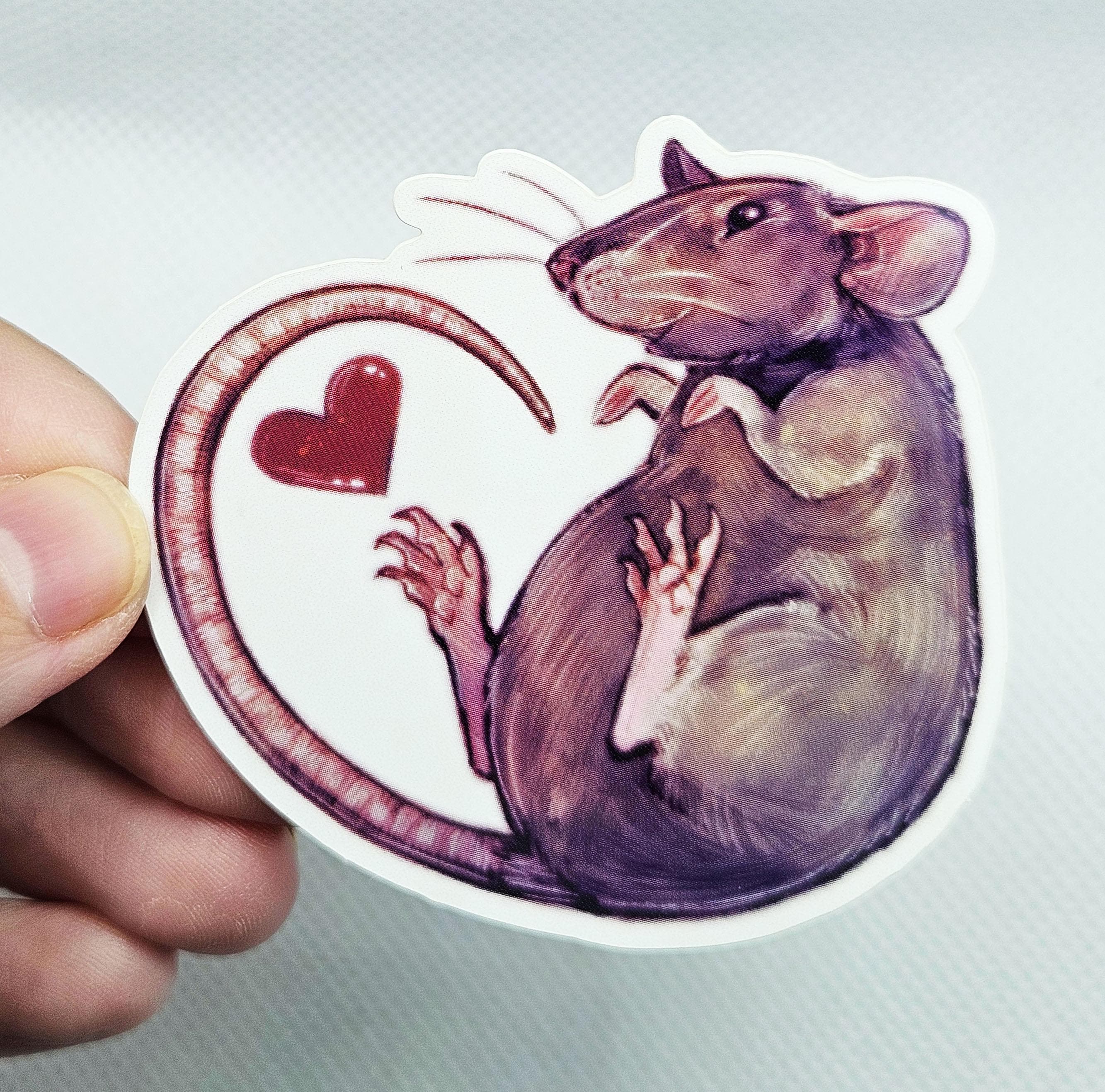 Rat Love Sticker Decal - Etsy
