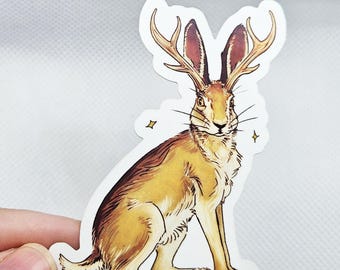 Sticker cryptide Jackalope