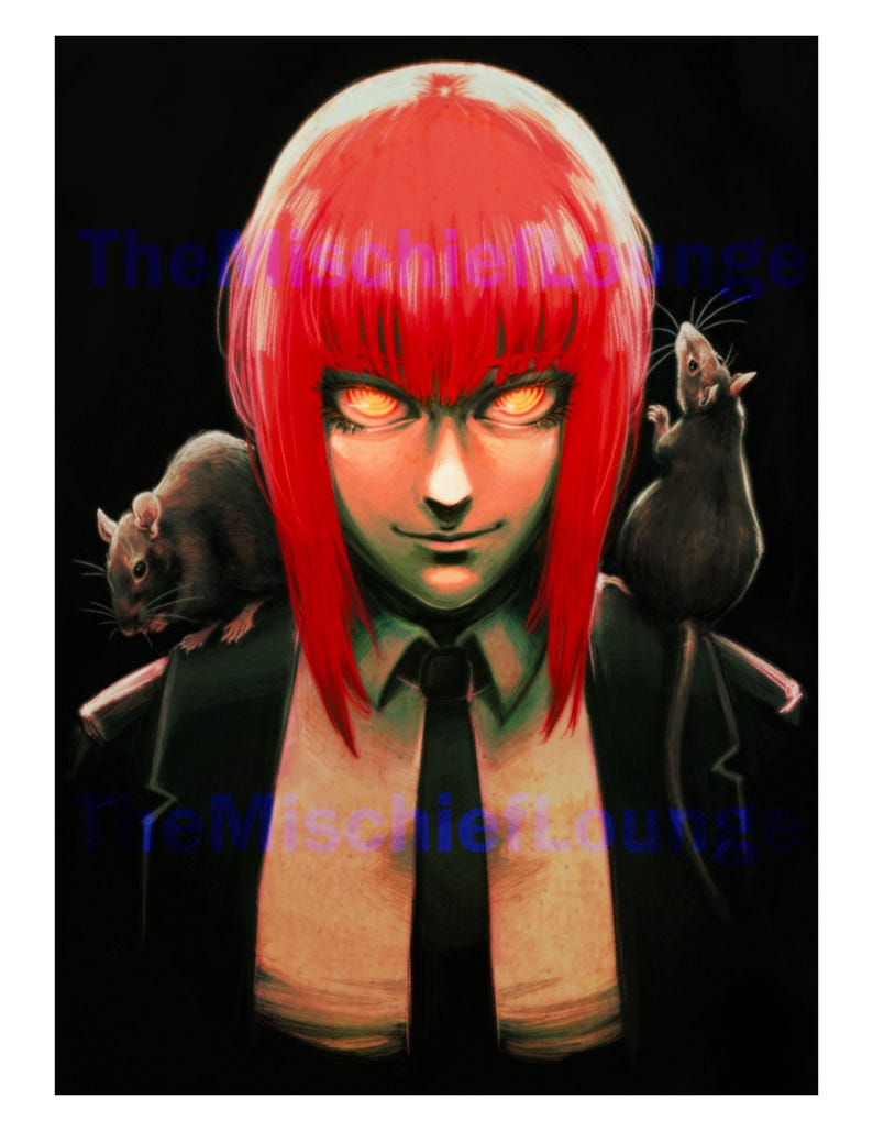Makima Rats Chainsawman Anime Manga Print - Etsy