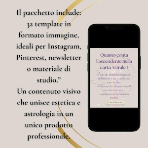 30 Template Instagram Ascendente Zodiacale - PNG pronti e versione Canva modificabile.