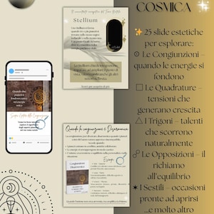 25 Template Astrologici - Aspetti e configurazioni - Caroselli Instagram su Trigono, Quadratura, Stellium e altro.