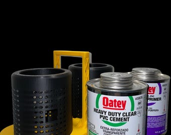 Plumbing Primer & Glue Carrying Case: Oatey Compatible Organizer