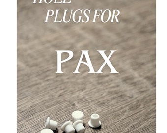 IKEA Pax Wardrobe Drill Hole Covers: Furniture Plugs, High Grade PLA Plastic