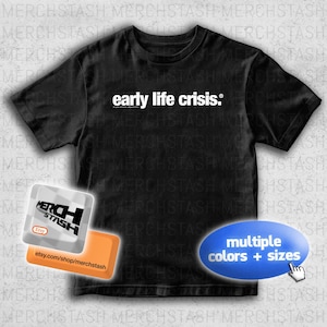 Nettspend Early Life Crisis Album Merch T-Shirt Tee | Osamason Xaviersobased Praiseche Cheromani Y2K Opium Ken Carson