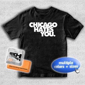 Chief Keef Chicago Hates You T-Shirt Tee Merch | Y2K Sosa Rap Glo Gang Lead Never Follow Leaders Meme