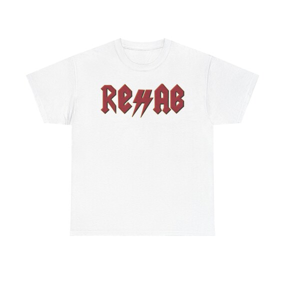 Rehab Stunmic Rehabilitation Logo ACDC T-shirt Tee | Y2K R3hab