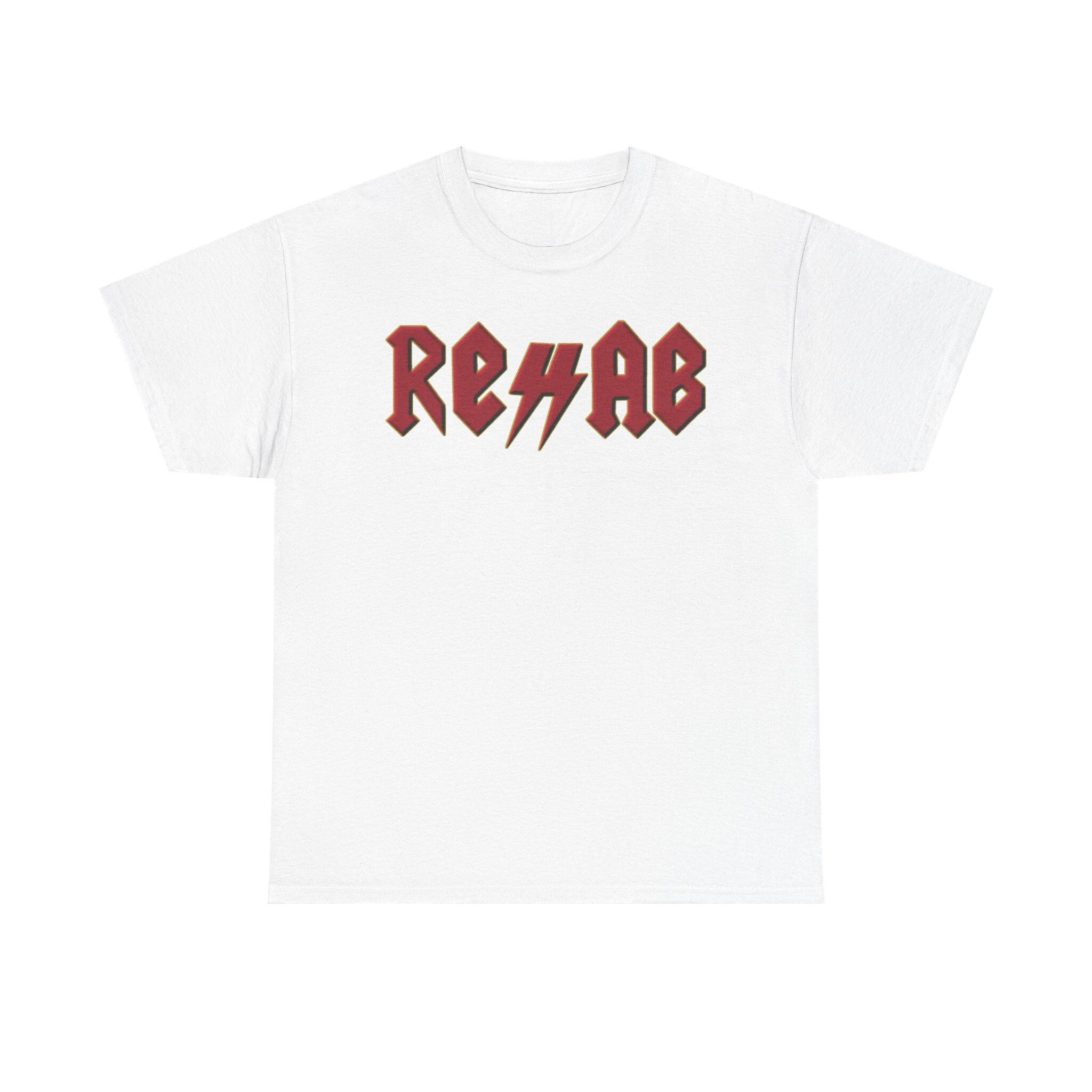 Rehab Stunmic Rehabilitation Logo ACDC T-shirt Tee | Y2K R3hab