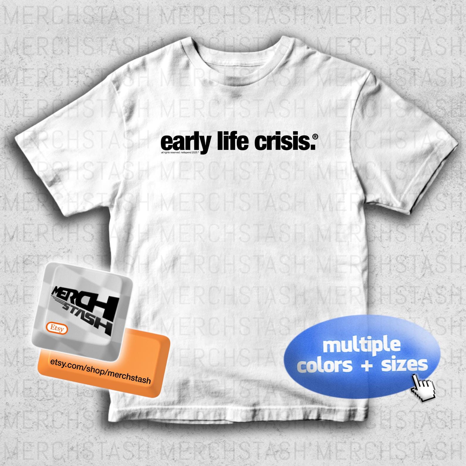 Nettspend Early Life Crisis Album Merch T-shirt Tee | Osamason