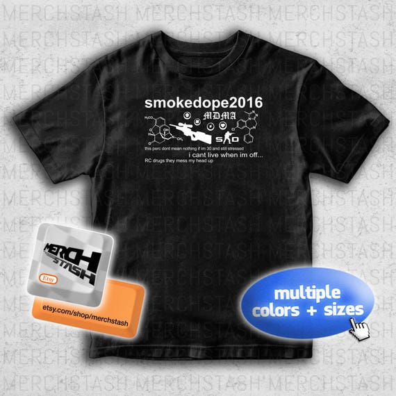 Smokedope2016 T-Shirt Tee Merch | Y2K Joeyy Shed Theory Shadow Wizard Money Gang Edward Skeletrix Drain Gang Ecco2k