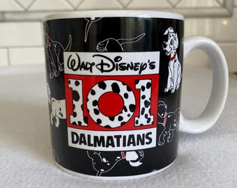 Walt Disney 101 Dalmatians Coffee Mug, Vintage Walt Disney Movie, Disney Dogs, Dalmations