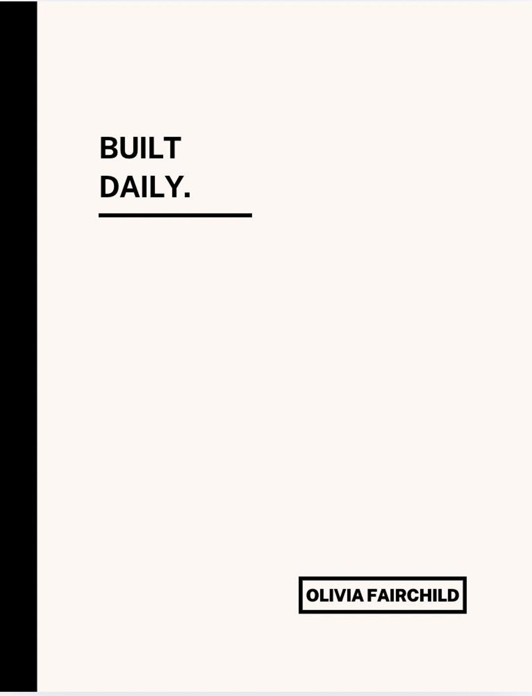 Built Daily Built Daily - A 12- Month Habit Tracker - Digital PDF - Etsy