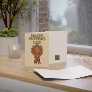 Biglietto d'auguri per papà giocatore OSRS RuneScape - Biglietto per la festa del papà approvato da Gnome Child - Opzioni piegate 5×7 verticali/orizzontali