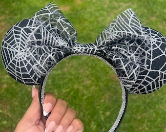 Spider Web Halloween (White ) Inspired Minnie Ears