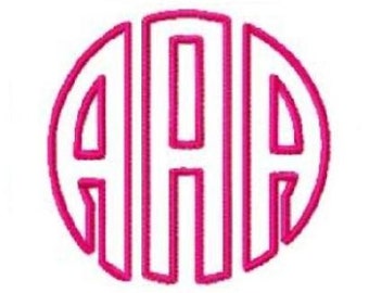 May include: A pink monogram with the letters "AAA" in a circle.