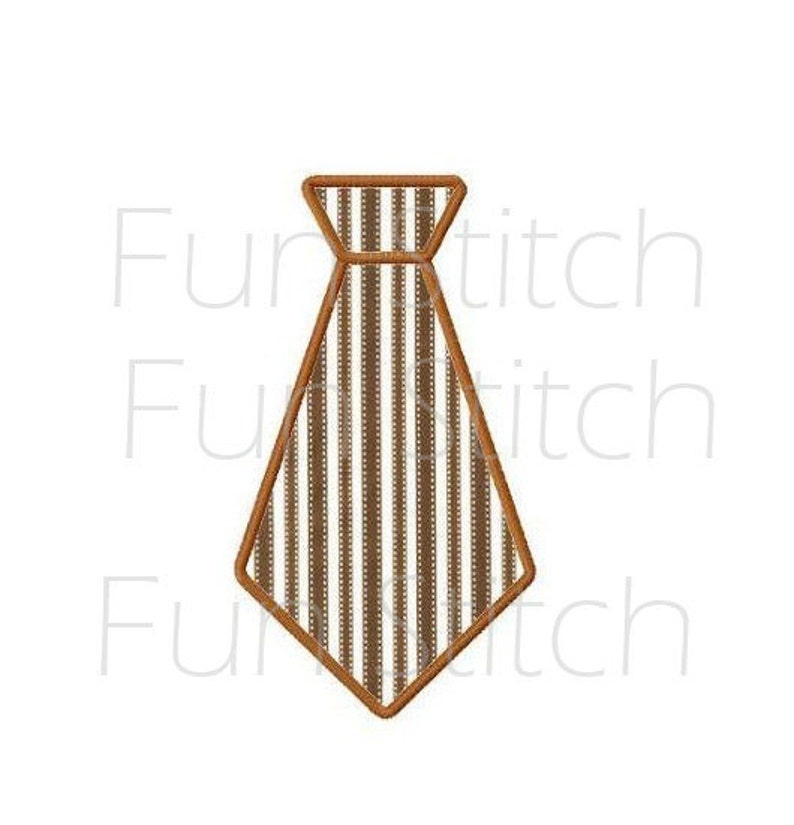 Necktie tie applique machine embroidery design  etsy Necktie tie applique machine embroidery design  etsy