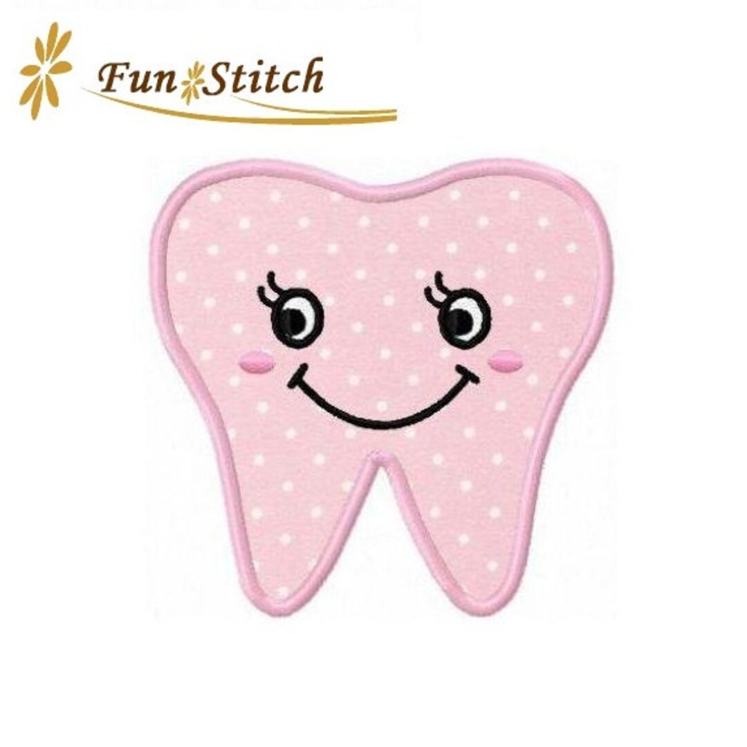 Tooth Applique Tooth Fairy Machine Embroidery Design - Etsy