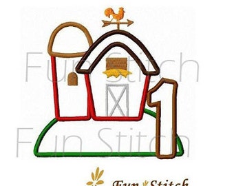Farm barn number 1 applique