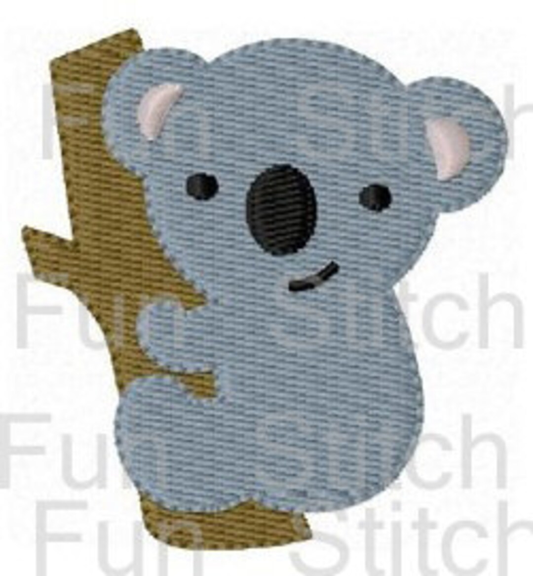 Koala Bear Machine Embroidery Design Digital Pattern Instant Download ...
