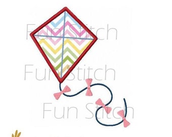 Kite applique machine embroidery design digital pattern