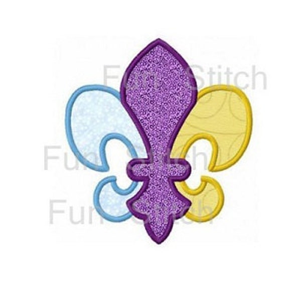 Fleur De Lis Iron On Patch Sew On Badge France Coat Of Arms French Flower Lily E - Foto 7