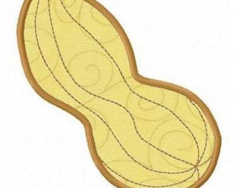 peanut applique machine embroidery design digital pattern instant download
