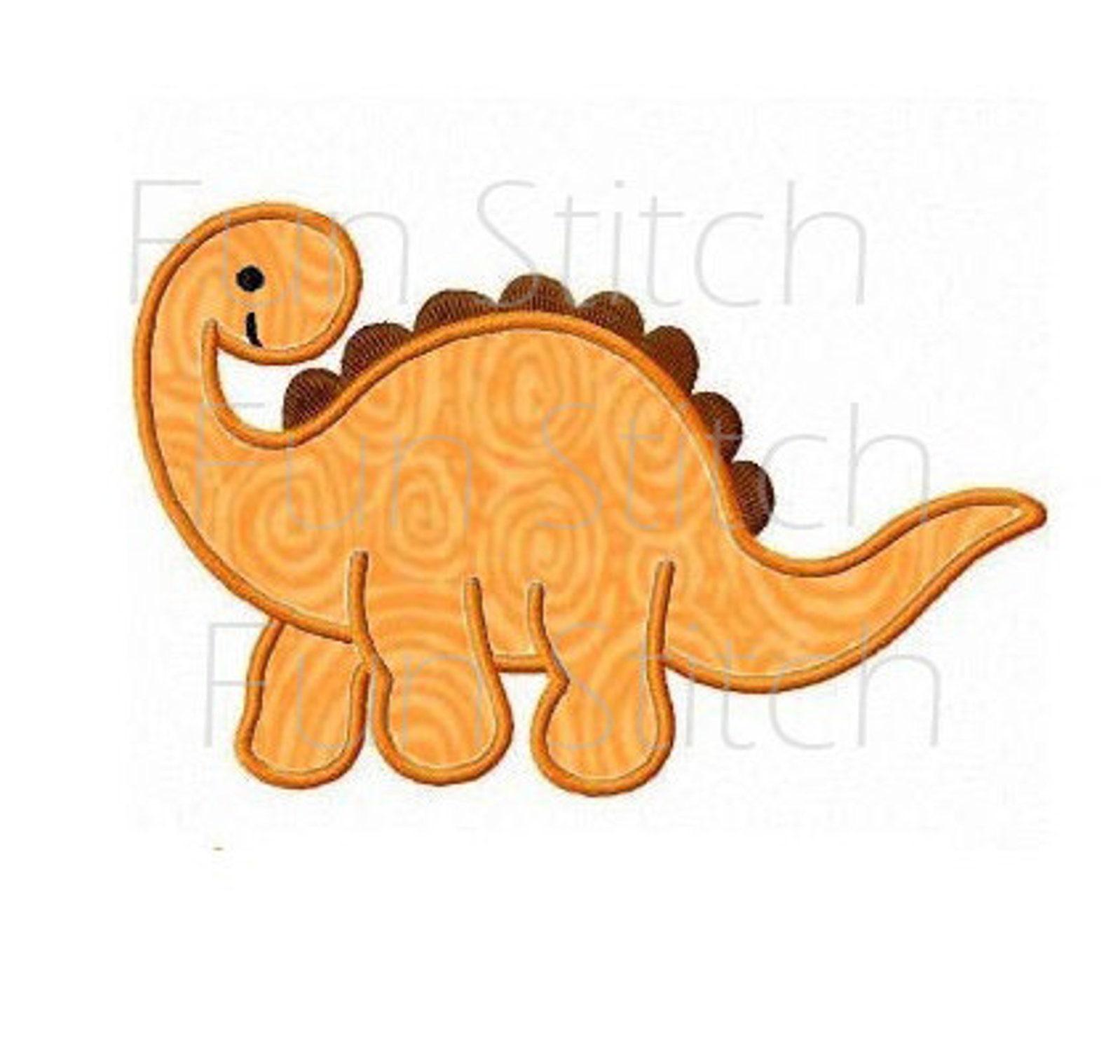 Dinosaur Applique Machine Embroidery Design - Etsy