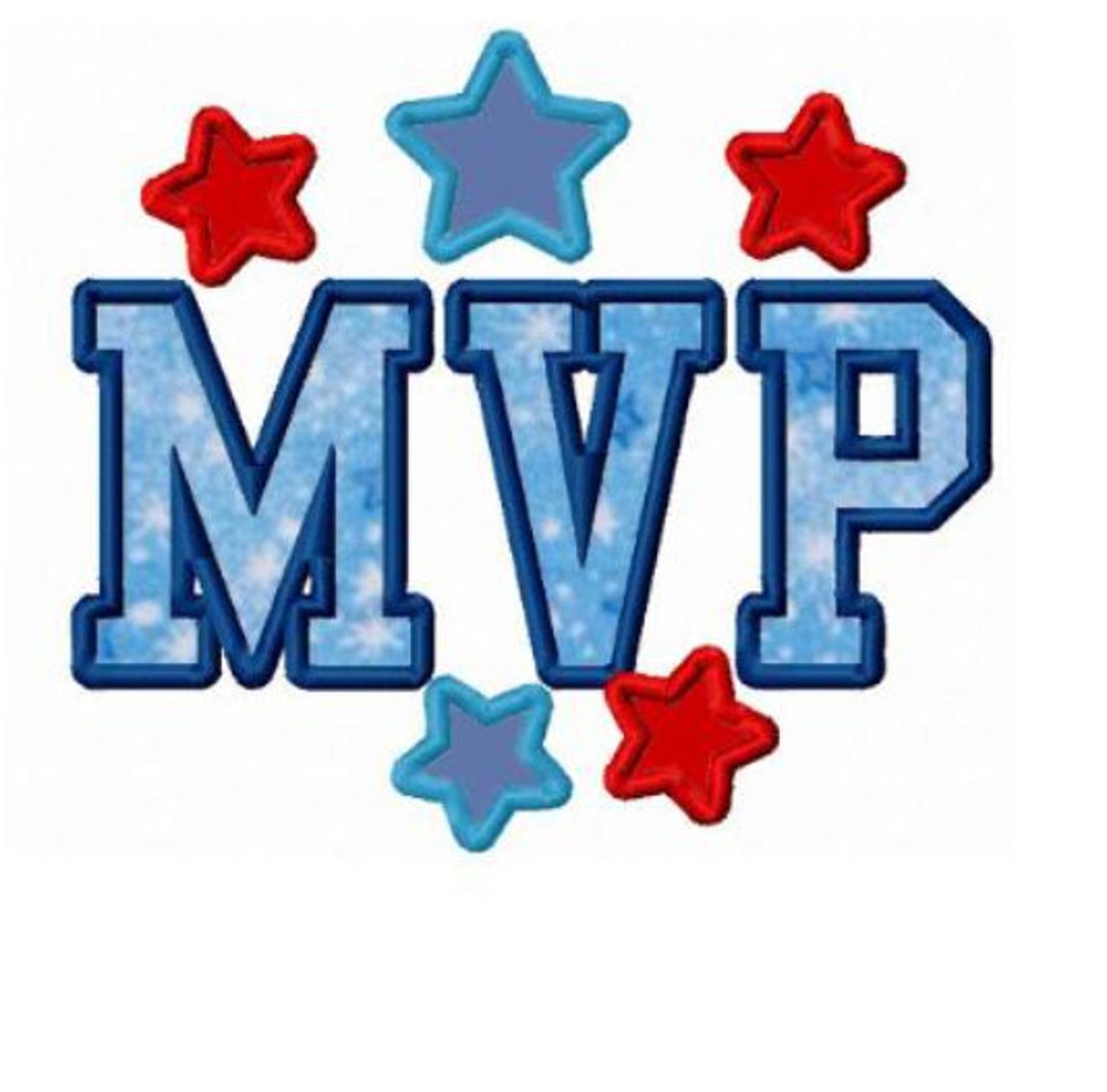 MVP Applique Machine Embroidery Design Digital Pattern - Etsy