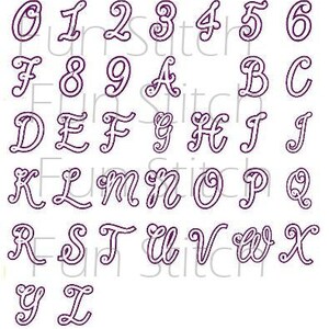 Annie Applique Font Letters Machine Embroidery Designs - Etsy