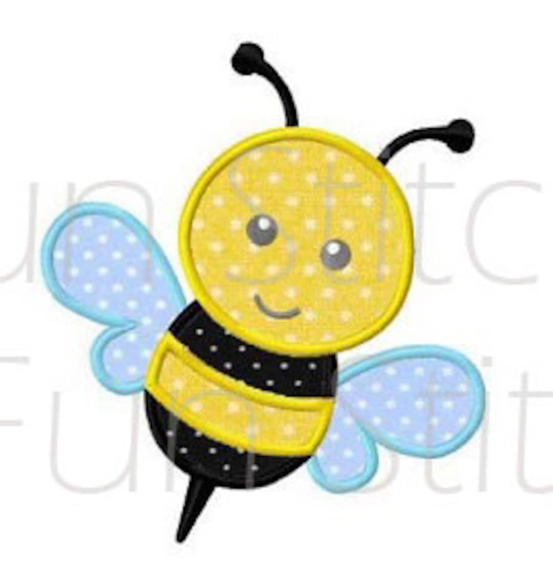 Bumble Bee Applique Machine Embroidery Design Instant Download - Etsy