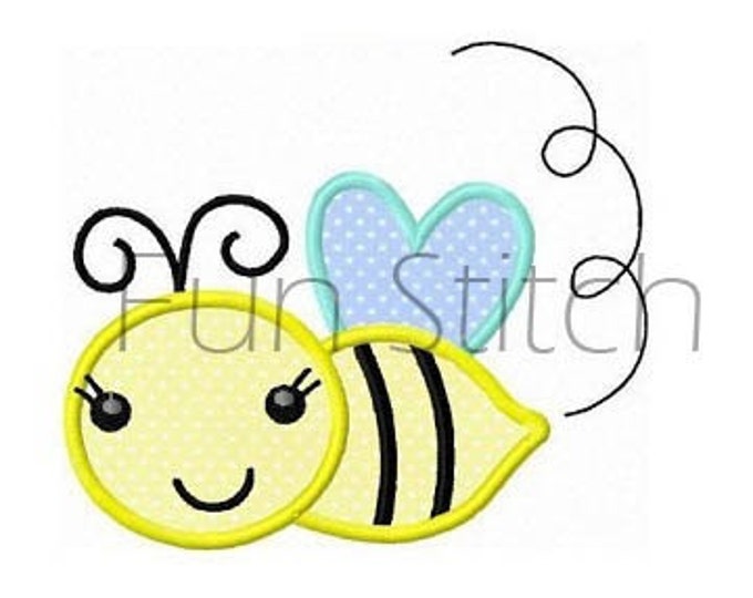 Bumble Bee Applique Machine Embroidery Digtial Design - Etsy Canada