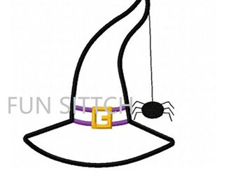 Portachiavi Halloween Con Cappello Da Strega E Gatto Nero - Acrilico 53x44 Mm - Regalo Per Amanti Dei Gatti E Donne - Con Sacchetto Di Velluto