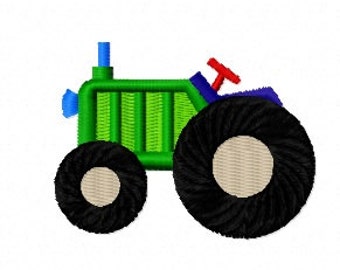 Tractor machine embroidery design digital pattern instant download