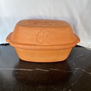 Torréfacteur vintage en terre cuite, pot en terre cuite - Faitout aux États-Unis - Design Leaf