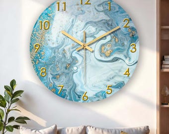 Western Decor for Home,Weatherproof Outdoor Clock,Outdoor Clocks Waterproof,Wall Clock for Bedroom,Coastal Farmhouse Decor,Small Clock
