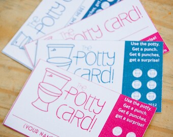 DIY Printable Potty Training Reward Punch Cards