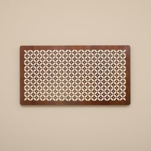 Grote batikhouten muurkunst | Decoratief Indonesisch erfgoed | 3D lasergesneden houten paneel | Moderne rustieke boho-muurhanger | Traditioneel etnisch cadeau