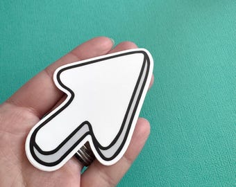Marshmallow Cursor Die Cut Sticker