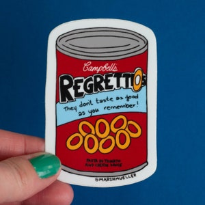 RegrettiOhs Pegatina Troquelada