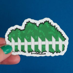 Shrubbery Die Cut Sticker