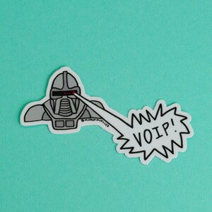 Cylon Zap Die Cut Sticker image 6