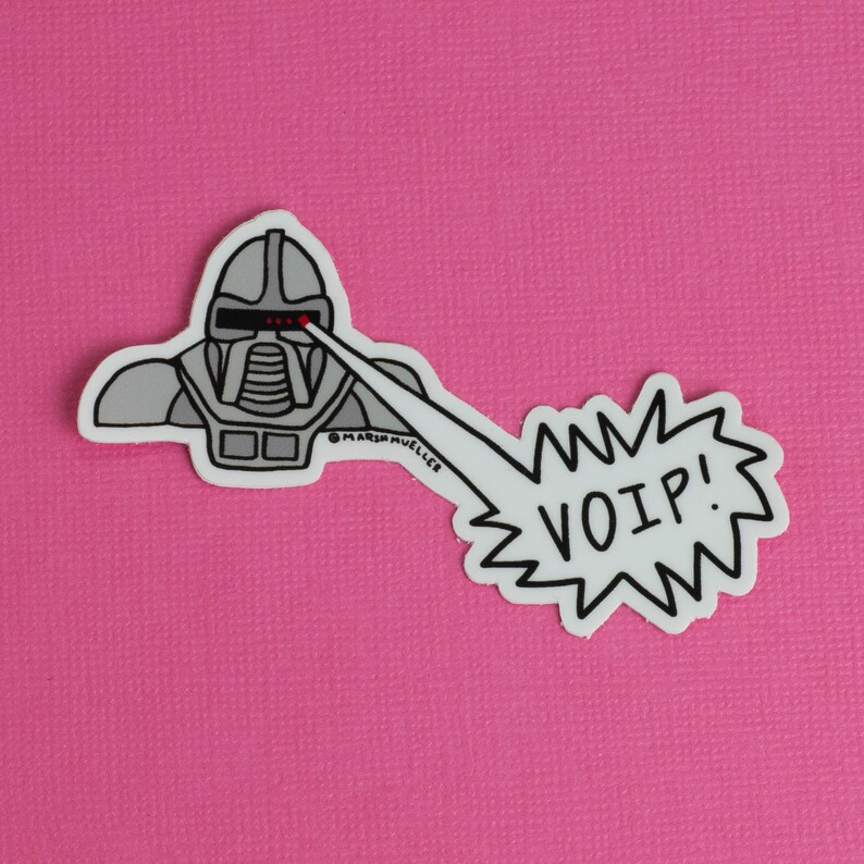 Cylon Zap Die Cut Sticker image 3