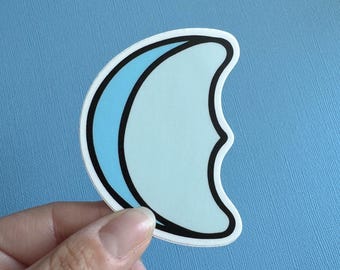 Marshmallow Moon Die Cut Sticker